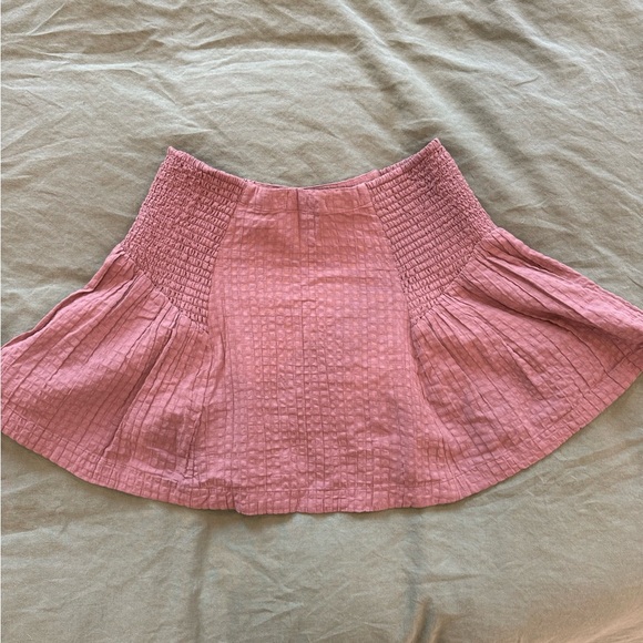 Free People Free-est Drew Pucker Check Skirt Set in plum dust Small - Picture 3 of 8